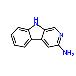 3-氨基-9H-吡啶并[3,4-b]吲哚结构式