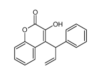 3-hydroxy-4-(1-phenylprop-2-enyl)chromen-2-one结构式