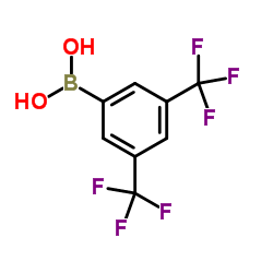 3,5-双(三氟甲基)苯硼酸结构式