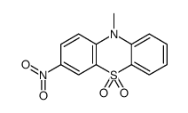 10-methyl-3-nitrophenothiazine 5,5-dioxide结构式