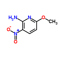 2-氨基-6-甲氧基-3-硝酸吡啶结构式