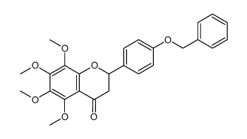 4'-benzyloxy-5,6,7,8-tetramethoxyflavanone结构式