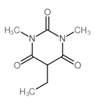 2,4,6(1H,3H,5H)-Pyrimidinetrione, 5-ethyl-1,3-dimethyl- (9CI)结构式