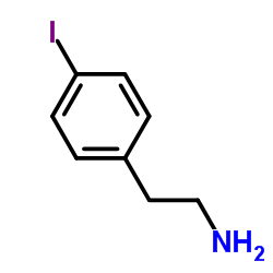 2-(4-碘苯基)乙胺结构式