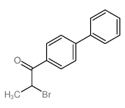 2-bromo-1-(4-phenylphenyl)propan-1-one结构式