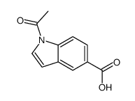 1-ACETYL-1H-INDOLE-5-CARBOXYLIC ACID结构式