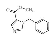1-苄基-1H-咪唑-5-羧酸甲酯结构式