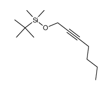 tert-butyldimethyl(hex-2-ynyloxy)silane结构式