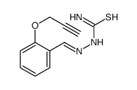 [(Z)-(2-prop-2-ynoxyphenyl)methylideneamino]thiourea结构式