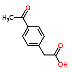 (4-乙酰基苯基)乙酸结构式