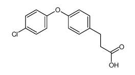 3-(4-(4-CHLOROPHENOXY)PHENYL)PROPANOIC ACID结构式