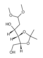 2-deoxy-4,5-O-isopropylidene-D-arabino-hexose dimethyl acetal结构式