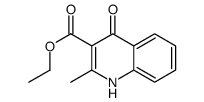 4-HYDROXY-2-METHYL-QUINOLINE-3-CARBOXYLIC ACID ETHYL ESTER结构式