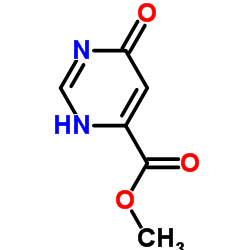 6-羟基嘧啶-4-羧酸甲酯结构式