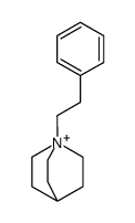1-phenethylquinuclidin-1-ium结构式