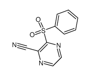 3-benzenesulfonylpyrazine-2-carbonitrile结构式