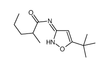 N-(5-tert-butyl-1,2-oxazol-3-yl)-2-methylpentanamide结构式
