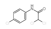2,2-dichloro-N-(4-chlorophenyl)acetamide结构式