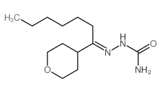 [1-(oxan-4-yl)heptylideneamino]urea结构式