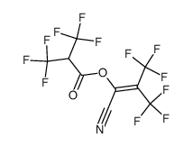 &alpha;-cyanohexafluoroisobutenyl &alpha;-hydrohexafluoroisobutyrate结构式