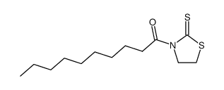 N-decanoylthiazolidine-2-thione结构式