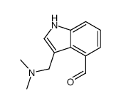 3-[(dimethylamino)methyl]-1H-indole-4-carbaldehyde结构式