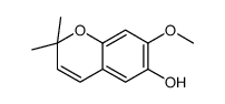 7-methoxy-2,2-dimethyl-2H-1-Benzopyran-6-ol结构式