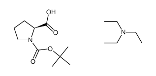 triethylamine (tert-butoxycarbonyl)-L-prolinate结构式