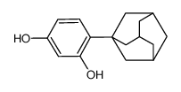 4-(1-adamantyl)benzene-1,3-diol结构式