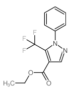 1-苯基-5-三氟甲基-1H-吡唑-4-羧酸乙酯结构式