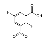 2,5-Difluoro-3-nitrobenzoic acid结构式