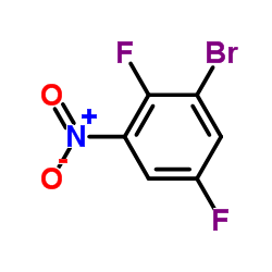 1-溴-2,5-二氟-3-硝基苯结构式