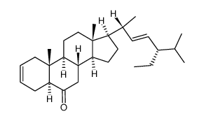 (22E,24S)-5α-stigmasta-2,22-dien-6-one结构式