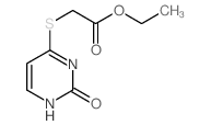 ethyl 2-[(2-oxo-3H-pyrimidin-4-yl)sulfanyl]acetate结构式