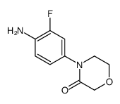 4-(4-amino-3-fluorophenyl)morpholin-3-one结构式