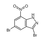 3,5-dibromo-7-nitroindazole结构式
