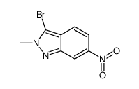 3-溴-2-甲基-6-硝基-2H-吲唑结构式