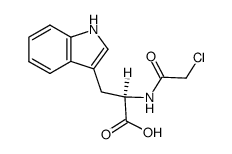 Nα-chloroacetyl-D-tryptophan结构式