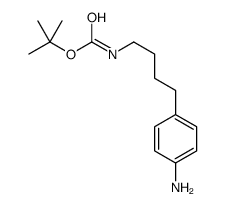 tert-butyl N-[4-(4-aminophenyl)butyl]carbamate结构式