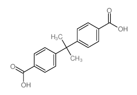 4-[2-(4-carboxyphenyl)propan-2-yl]benzoic acid结构式