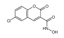 6-chloro-N-hydroxy-2-oxo-2H-chromene-3-carboxamide结构式