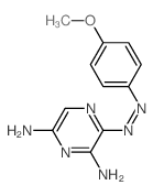 3-(4-methoxyphenyl)diazenylpyrazine-2,6-diamine结构式