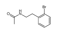 N-acetyl-2-(2-bromophenyl)ethylamine结构式