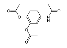 4-N-acetylamino-1,2-benzenediol diacetate结构式