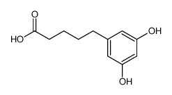 3,5-DIHYDROXY-BENZENEPENTANOIC ACID结构式