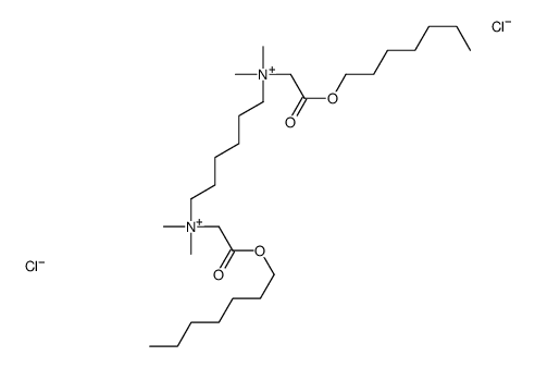 (2-heptoxy-2-oxoethyl)-[6-[(2-heptoxy-2-oxoethyl)-dimethylazaniumyl]hexyl]-dimethylazanium,dichloride结构式