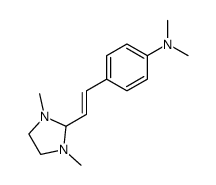 2-(p-dimethylaminostyryl)-N,N'-dimethyl-1,3-imidazolidine结构式