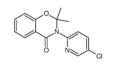 2,2-dimethyl-3-(5-chloropyrid-2-yl)-4-4H-1,3-benzoxazine结构式