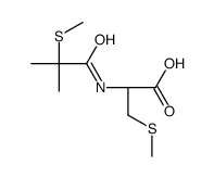 (2R)-2-[(2-methyl-2-methylsulfanylpropanoyl)amino]-3-methylsulfanylpropanoic acid结构式