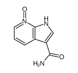 1H-pyrrolo[2,3-b]pyridine-3-carboxamide 7-oxide结构式